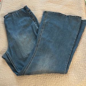 Forever21 Flare Jeans Elastic Waist